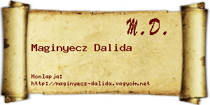 Maginyecz Dalida névjegykártya